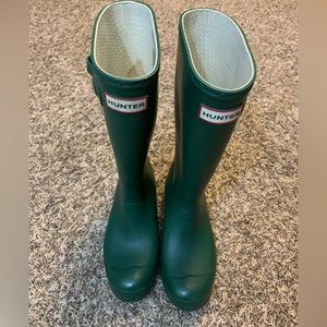Kids Forest Green Hunter boots